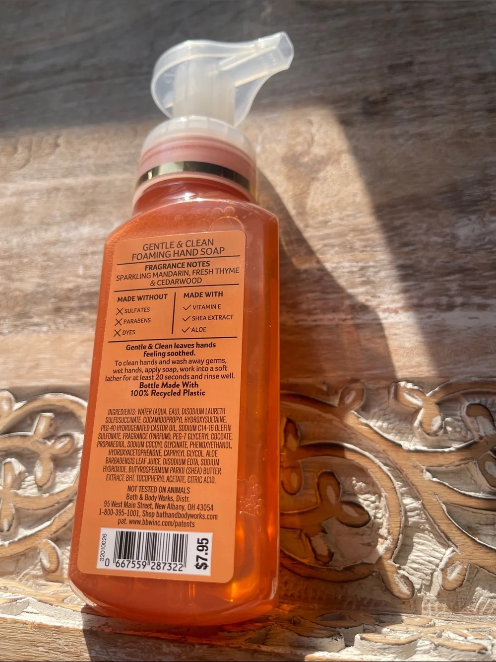 White Barn Kitchen Mandarin Foaming Hand Soap - Orange